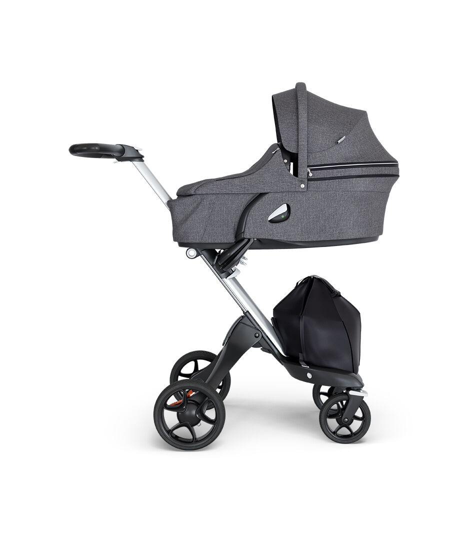Stokke® Xplory® 6 Silver Chassis - Black Handle Black Melange アウトレット直販 STOKKE グレーメランジ エクスプローリー ストッケ ベビーカー